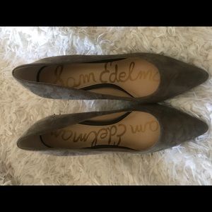 Green Suede Sam Edelman heels. Size 7